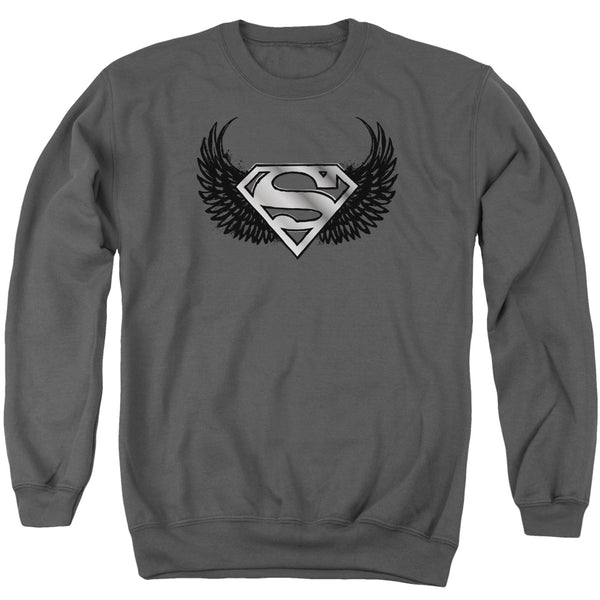 Superman - Dirty Wings Adult Crewneck Sweatshirt