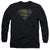 Superman - Camo Logo Distressed Adult Long Sleeve Shirt
