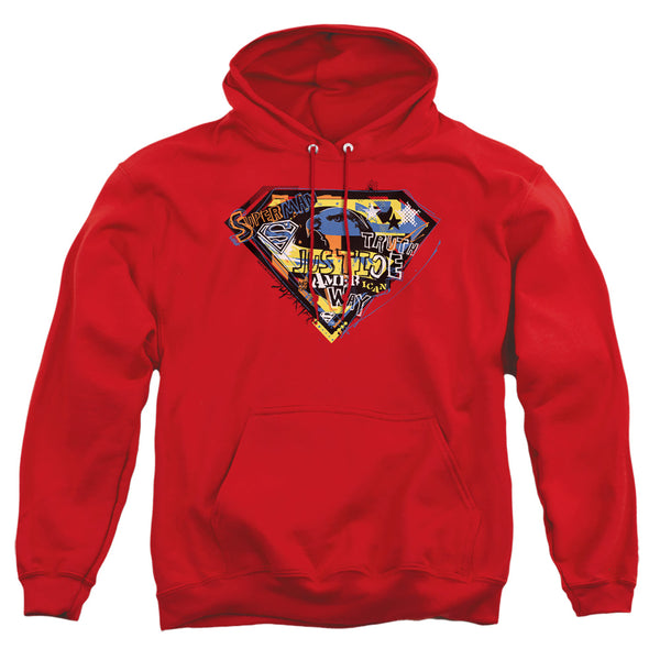Superman - American Way Adult Pull Over Hoodie
