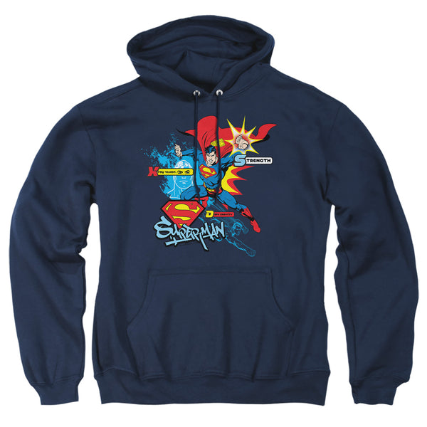 Superman - Abilities Adult Pull Over Hoodie