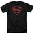 Superman - Red On Black Shield Short-Sleeve Shirt