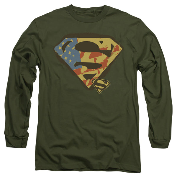 Superman - Not Afraid Adult Long Sleeve Shirt