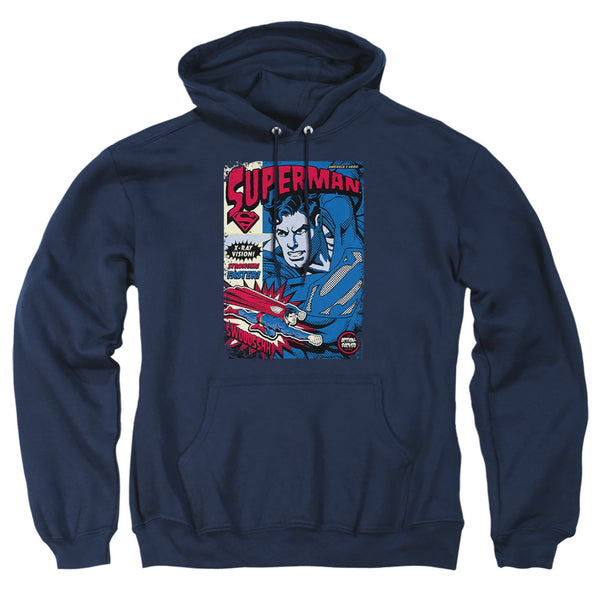 Superman - Action Packed Adult Pull Over Hoodie