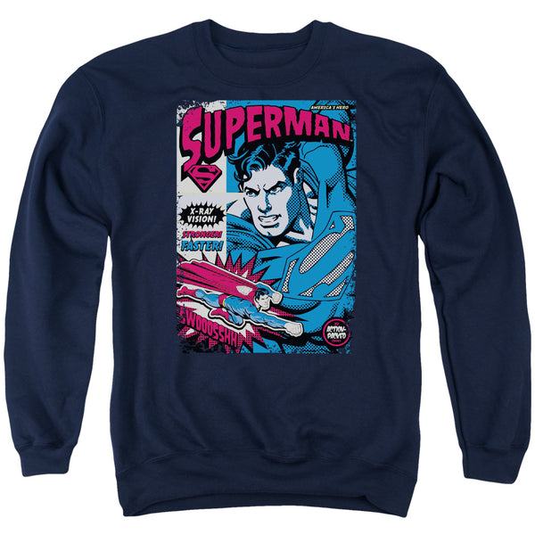 Superman - Action Packed Adult Crewneck Sweatshirt