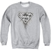 Superman - Many Super Skulls Adult Crewneck Sweatshirt