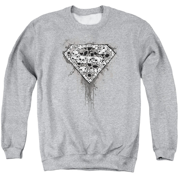 Superman - Many Super Skulls Adult Crewneck Sweatshirt