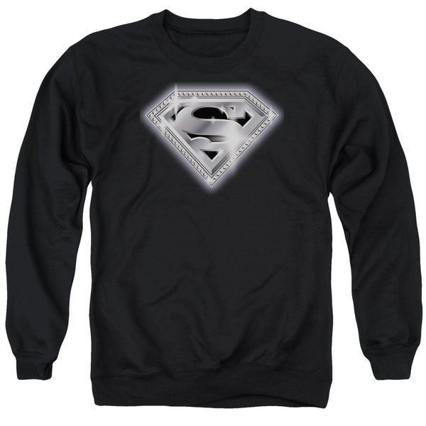 Superman - Bling Shield Adult Crewneck Sweatshirt