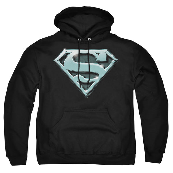 Superman - Chrome Shield Adult Pull Over Hoodie