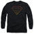 Superman - Flame Outlined Logo Adult Long Sleeve Shirt