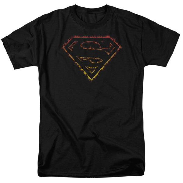 Superman - Flame Outlined Logo Short-Sleeve Shirt