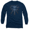Superman - Glowing Shield Adult Long Sleeve Shirt