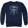 Superman - Glowing Shield Adult Crewneck Sweatshirt