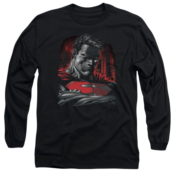 Superman - Man Of Steel Adult Long Sleeve Shirt