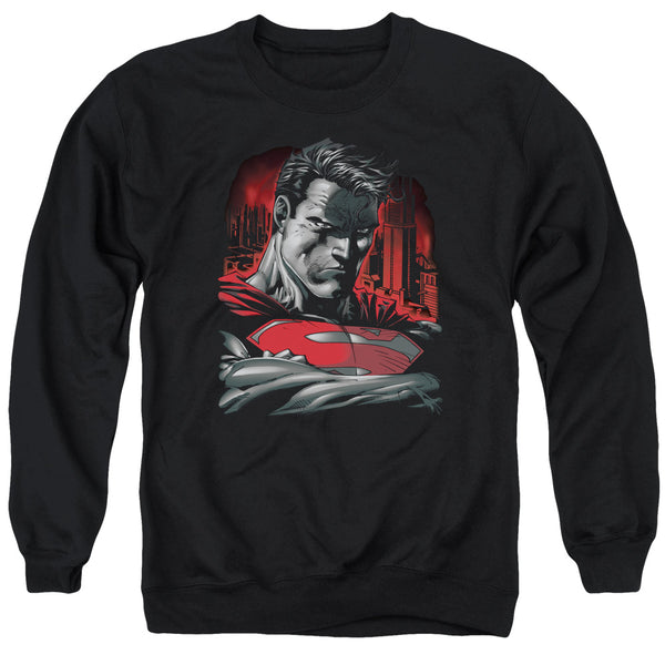 Superman - Man Of Steel Adult Crewneck Sweatshirt