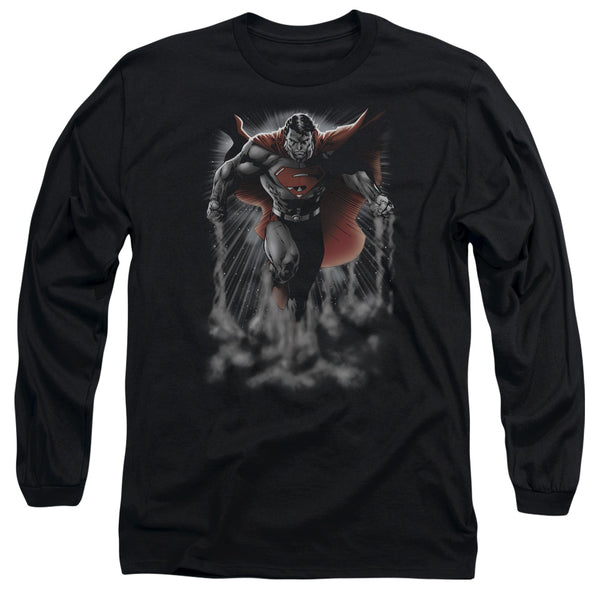 Superman - Above The Clouds Adult Long Sleeve Shirt