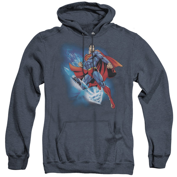 Superman - Crystallize Adult Heather Hoodie