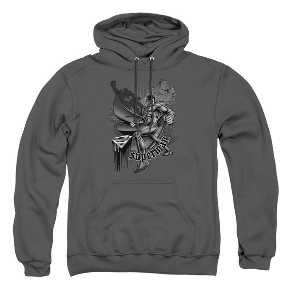 Superman - Fight And Flight Adult Pull Over Hoodie