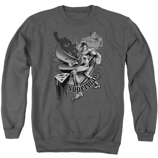 Superman - Fight And Flight Adult Crewneck Sweatshirt