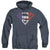 Superman - French Shield Adult Heather Hoodie