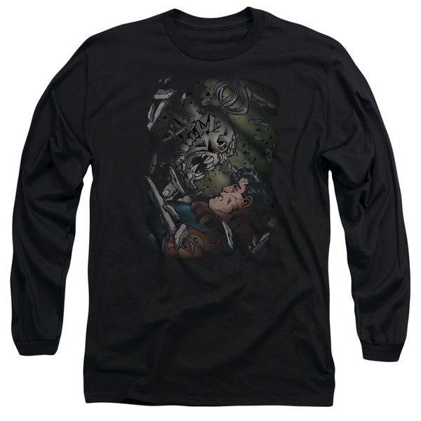 Superman - Epic Battle Adult Long Sleeve Shirt