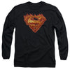 Superman - Hot Metal Adult Long Sleeve Shirt