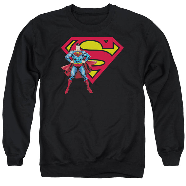 Superman - Superman& Logo Adult Crewneck Sweatshirt