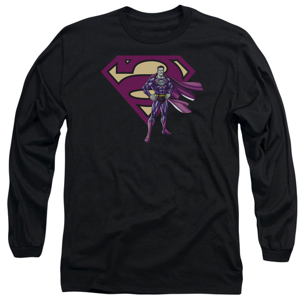 Superman - Bizarro & Logo Adult Long Sleeve Shirt