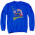 Superman - American Flag Adult Crewneck Sweatshirt