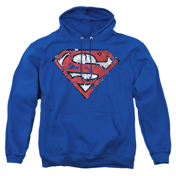 Superman - Ripped And Shredded Adult Pull Over Hoodie