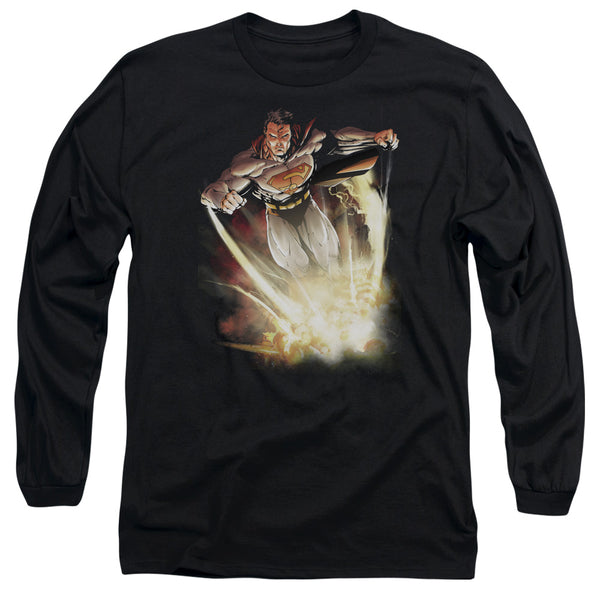 Superman - Explosive Adult Long Sleeve Shirt