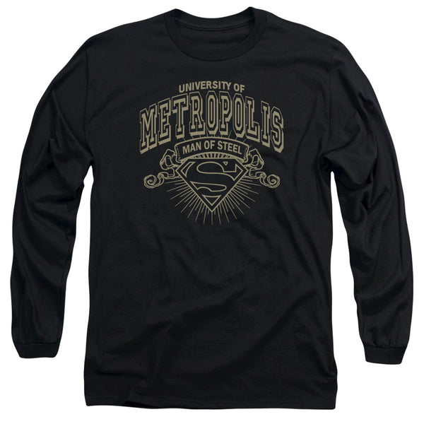 Superman - University Of Metropolis Adult Long Sleeve Shirt