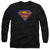 Superman - Sm Neon Distress Logo Adult Long Sleeve Shirt