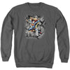 Superman - Break On Through Adult Crewneck Sweatshirt