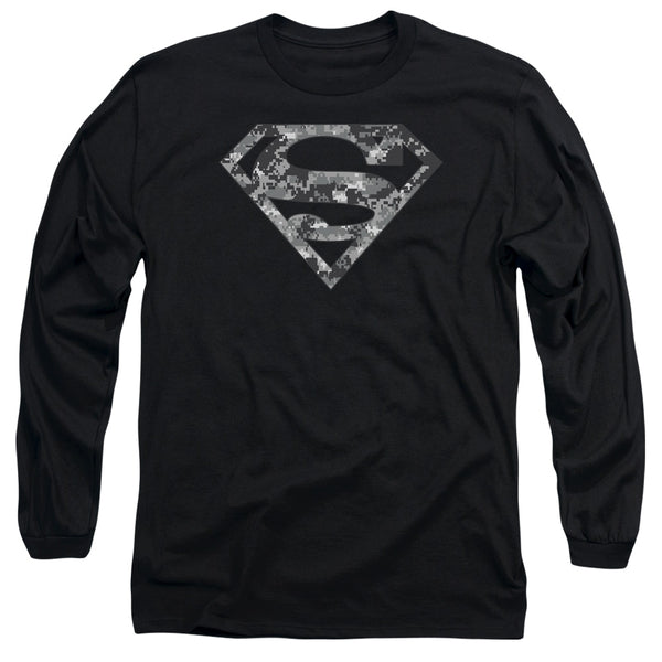 Superman - Urban Camo Shield Adult Long Sleeve Shirt