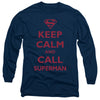 Superman - Call Superman Adult Long Sleeve Shirt
