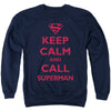 Superman - Call Superman Adult Crewneck Sweatshirt
