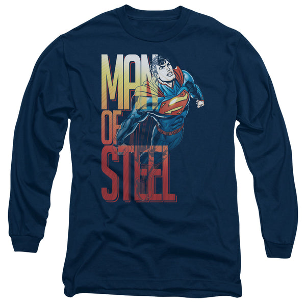 Superman - Steel Flight Adult Long Sleeve Shirt