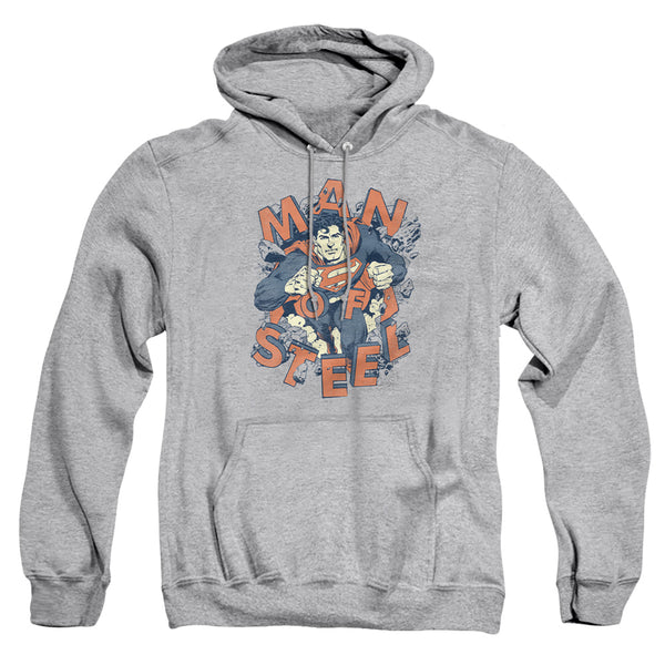 Superman - Coming Through Adult Pull Over Hoodie