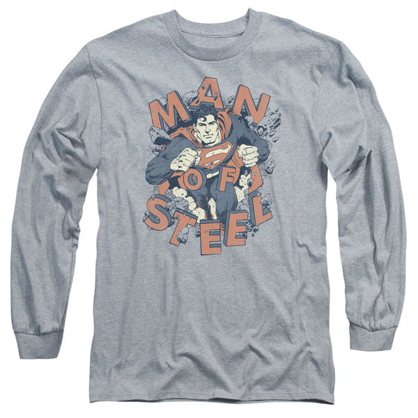 Superman - Coming Through Adult Long Sleeve Shirt