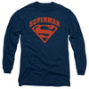 Superman - Super Shield Adult Long Sleeve Shirt