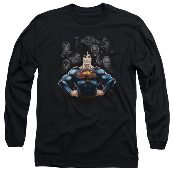 Superman - Villains Adult Long Sleeve Shirt