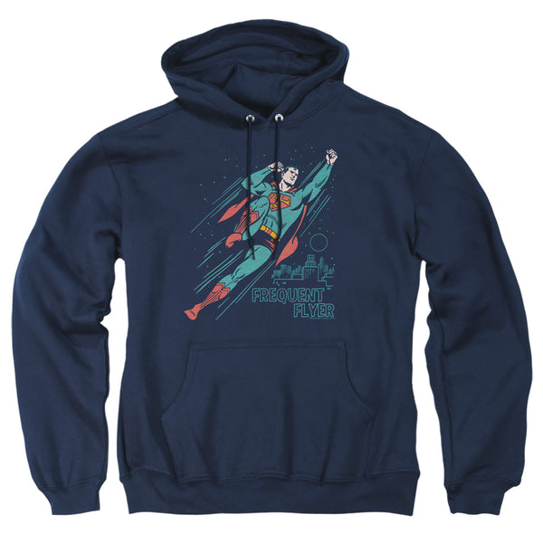 Superman - Frequent Flyer Adult Pull Over Hoodie