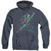 Superman - Frequent Flyer Adult Heather Hoodie