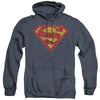 Superman - Shattered Shield Adult Heather Hoodie