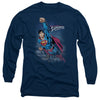 Superman - Twilight Flight Adult Long Sleeve Shirt