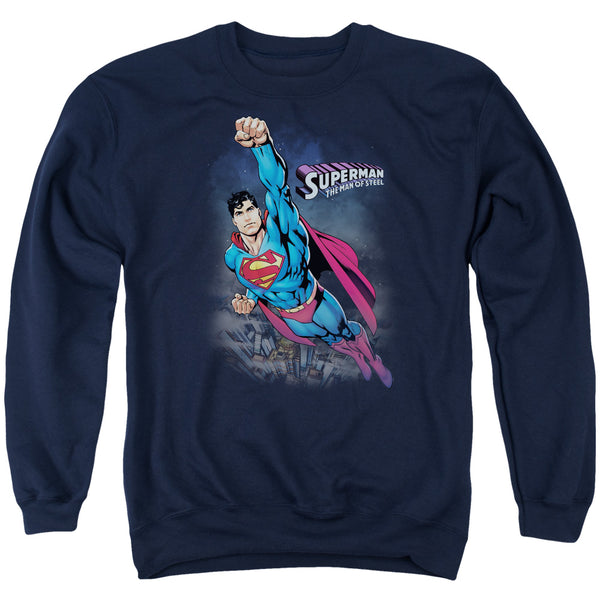 Superman - Twilight Flight Adult Crewneck Sweatshirt