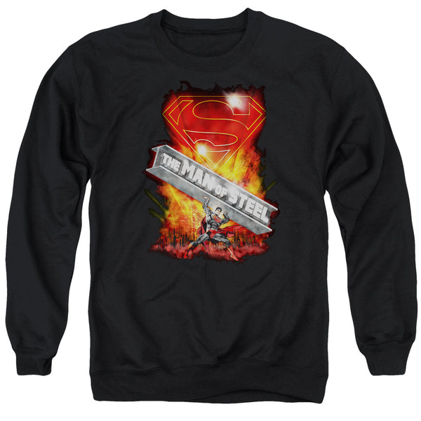 Superman - Steel Girder Adult Crewneck Sweatshirt