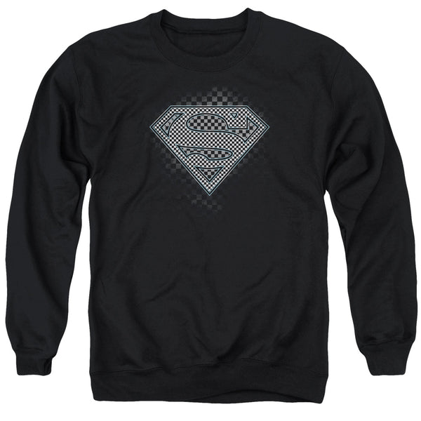 Superman - Checkerboard Adult Crewneck Sweatshirt