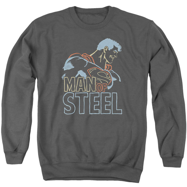 Superman - Colored Lines Adult Crewneck Sweatshirt