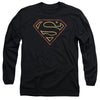 Superman - Colored Shield Adult Long Sleeve Shirt